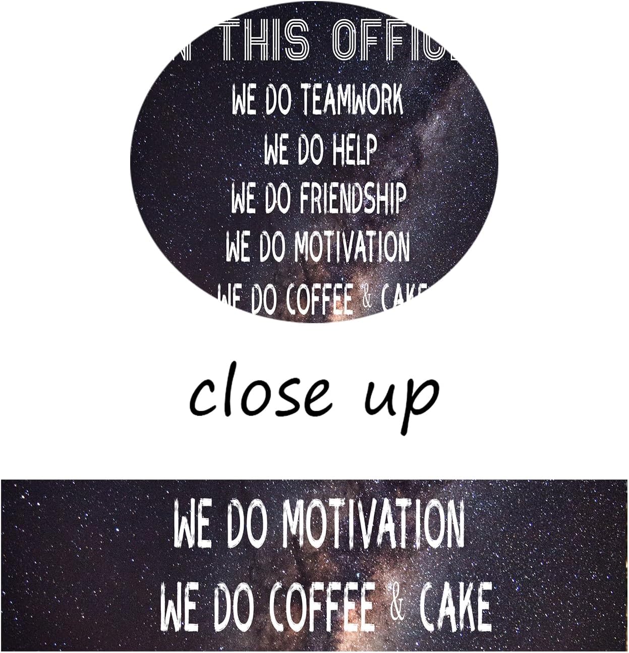 Inspirational Poster Wall Art Motivational Quotes We Do Teamwork Picture Print on Canvas Positive Painting Artwork for Living Room Office Gym Wall Decoration Stretched and Framed [24''Wx36''H]