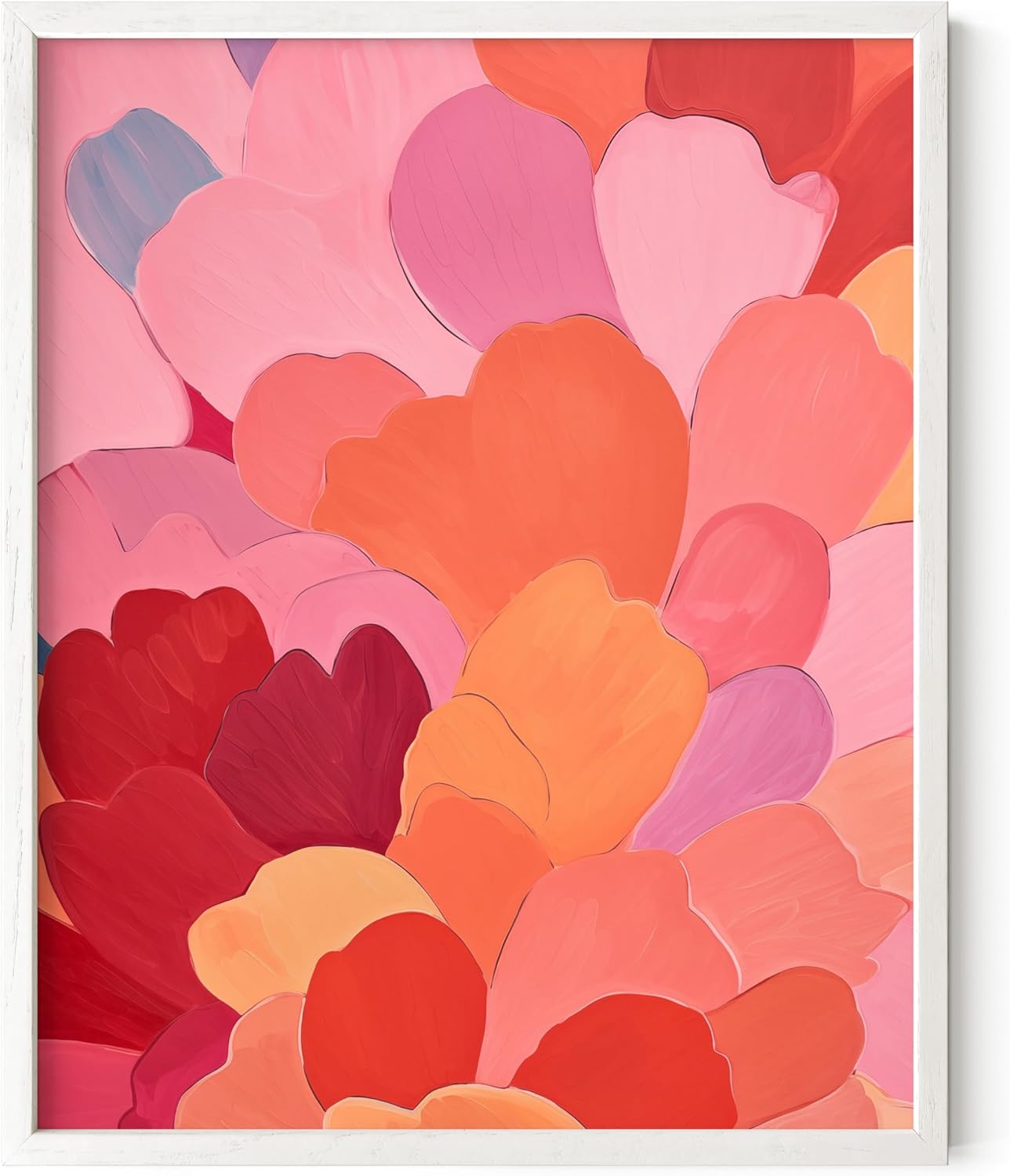 HAUS AND HUES Petals 1 Art Print with White Oak Frame 16x20