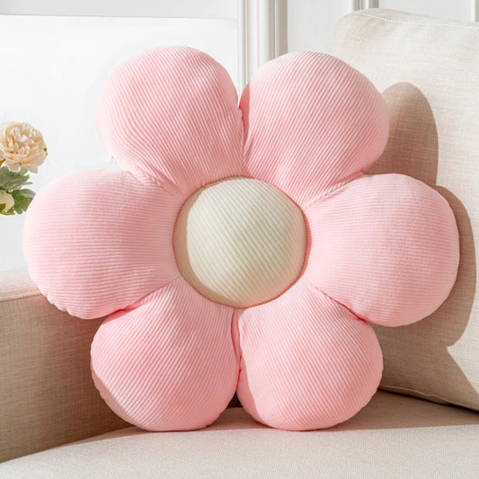 Flower Pillow, Flower Shaped Throw Pillow Cushion Seating Pink Flower PlushThrow Pillow Floor Pillows Home Decorative Seating Cushions