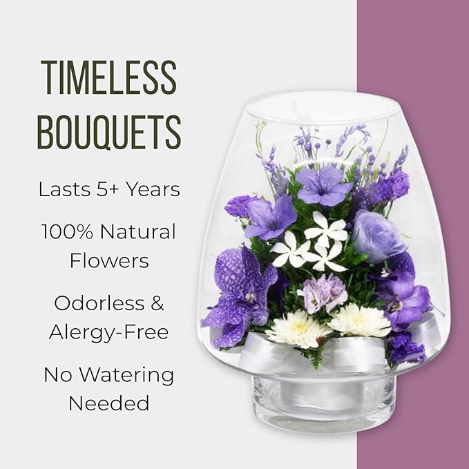 Fiora Flower | Long Lasting Orchids| Lasts up to 5 Years | No Water Need | Allergy Free | Odor Resistant | Unique Present Gift