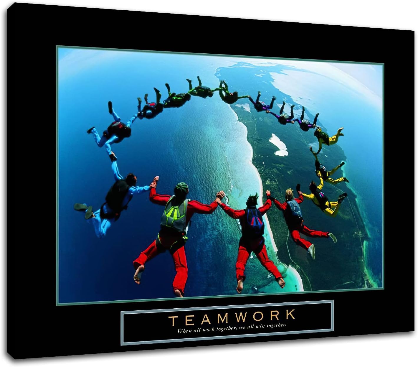 GoForArt Dream Big Motivational Canvas Wall Art, Inspirational Famous Quote Bedroom Living Room Decor, Positive Modern Landscape Mountain Office Dorm Room Poster Print (Inspirational-11, 18.00" x 24.00")