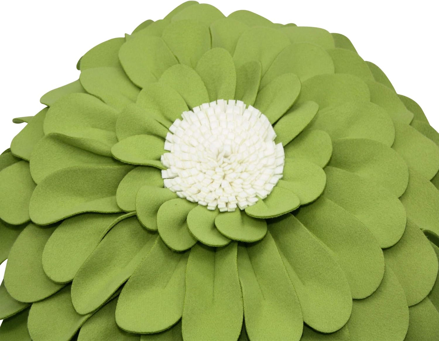 Decorative Flower Pillows – 3D Happy Daisy Flower Throw Pillow - Flower Shape Design Patented-Flower Shaped Pillow For Home Décor – Round Throw Pillows Soft & Cozy - Couch & Bed Flower Shape Pillow