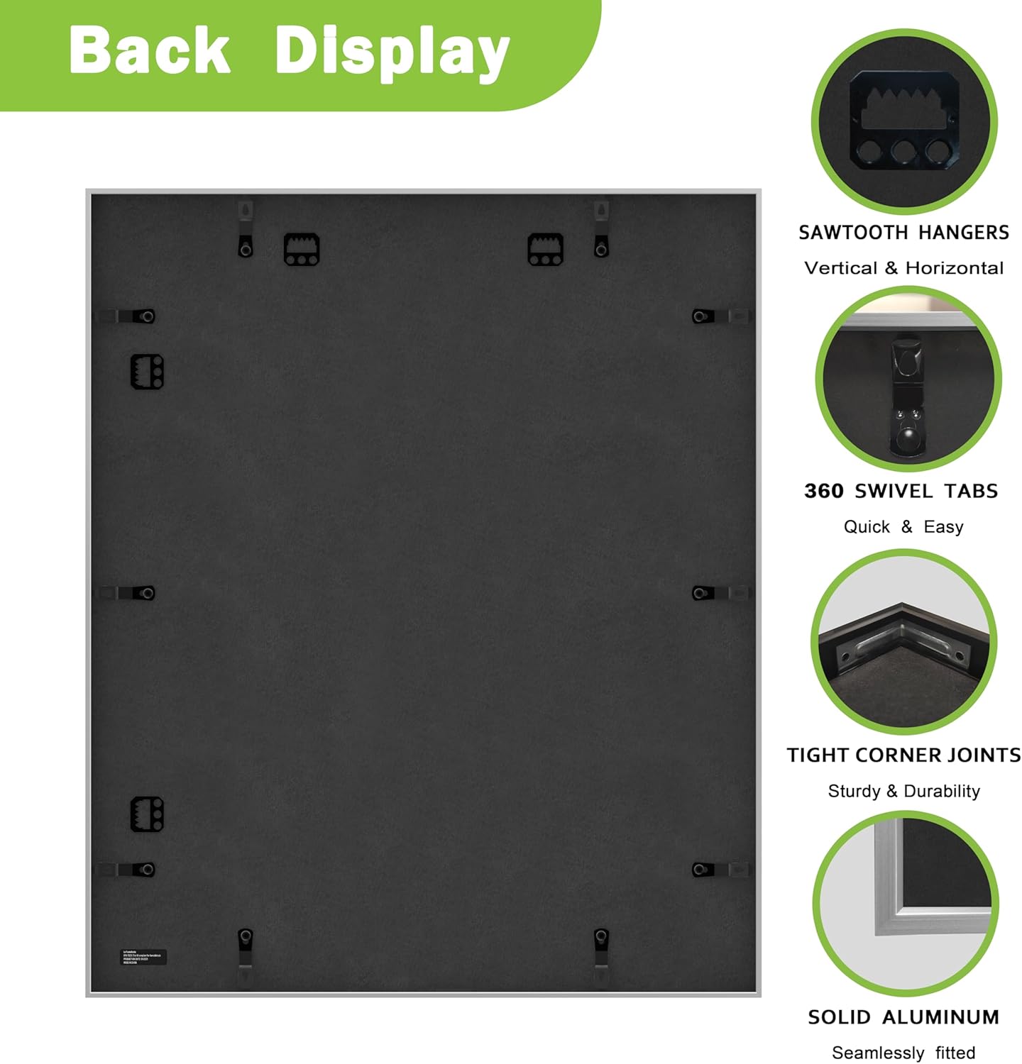 FrameWorks 20x24 Matted to 16x20 Picture Frame – Aluminum Frame w/Tempered Glass, Removable Mat for Photos, Poster, Art, Stylish Wall Frame for Home Decor, Gallery Walls, Office, Living Room - Silver