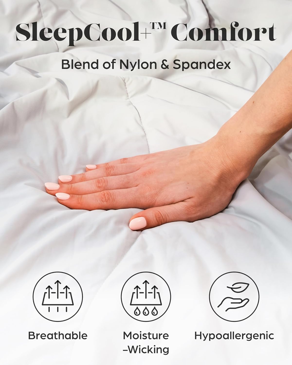 Lavish Comforts® Cooling Comforter Queen Size, Ice Blanket, Cool Comforters for Hot Sleepers, Summer Cooling Comforter, Lightweight Comforter Queen Cooling Blanket, Queen Grey 90"x90"