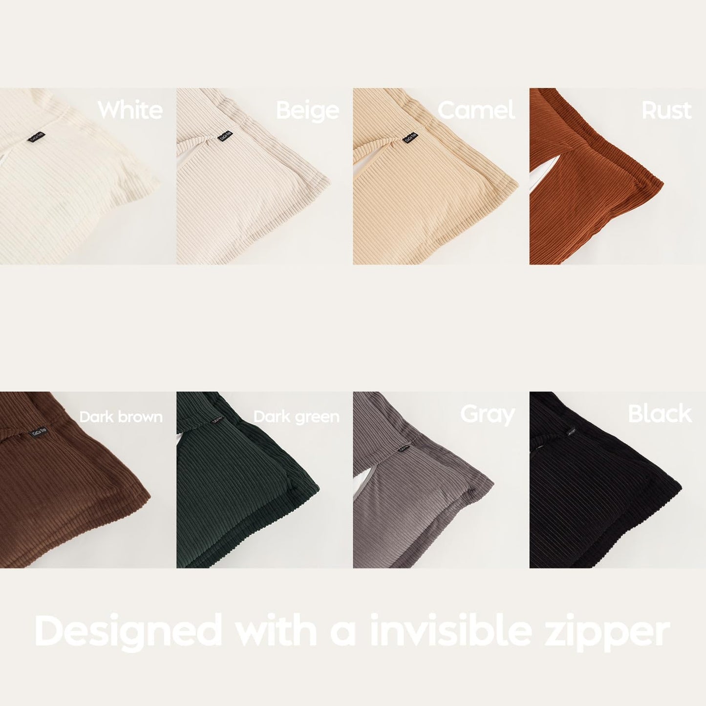 Corduroy Large Pillow Covers 28x28inch Set of 3, Decorative Super Soft-Touch Boho Vintage Cushion Cases for Couch, Sofa, Living Room, Bedroom, Office, Home Decor (Dark Brown, Black & White)