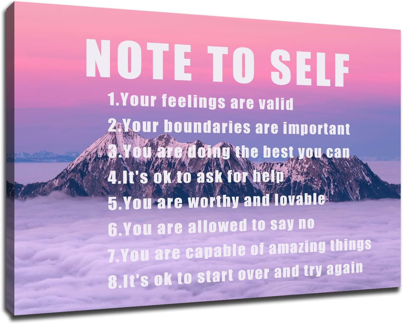 Landscapes Wall Art Inspirational Picture Entrepreneur Quotes Motivational Note to Self Painting Poster Print on Canvas Wall Artwork for Living Room Bedroom Office Framed Ready to Hang [24''Wx 36''H]