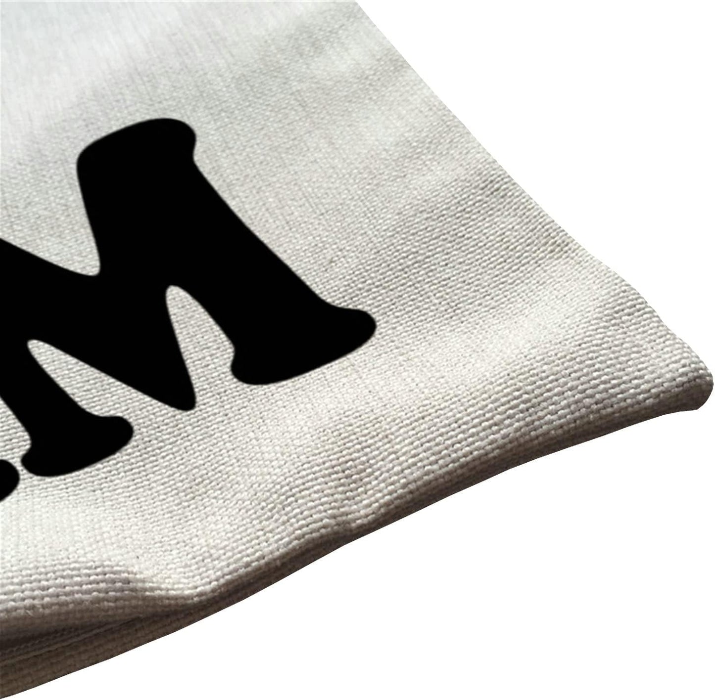 Living The Dream Waist Lumbar Cotton Linen Throw Pillow case Cushion Cover for Sofa Home Decorative Oblong 12x20 Inches