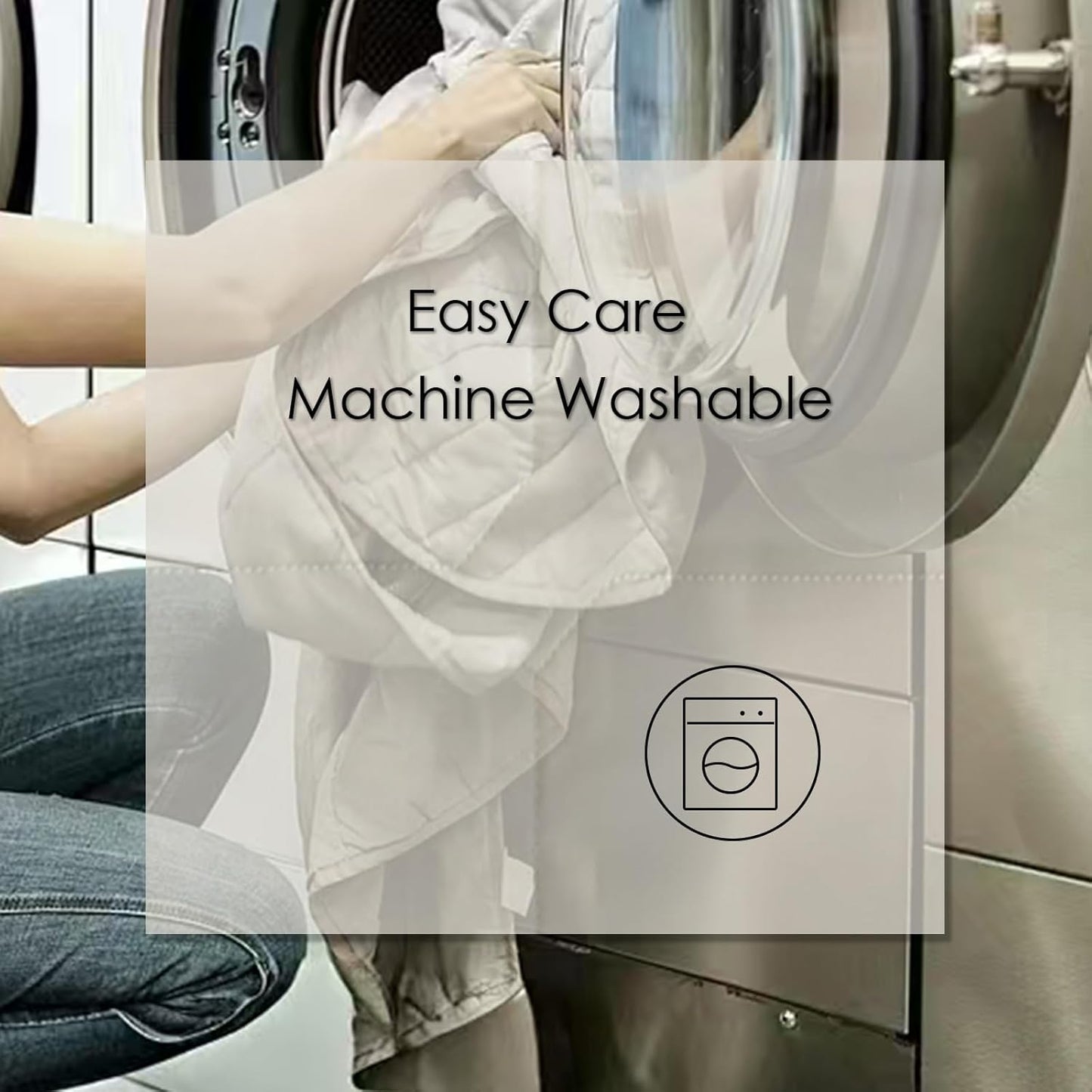 EP Mode Lightweight Quilt Blanket for Summer, Viscose from Bamboo Fabric & Filling, Natural, Breathable & Machine Washable- Ivory, Twin