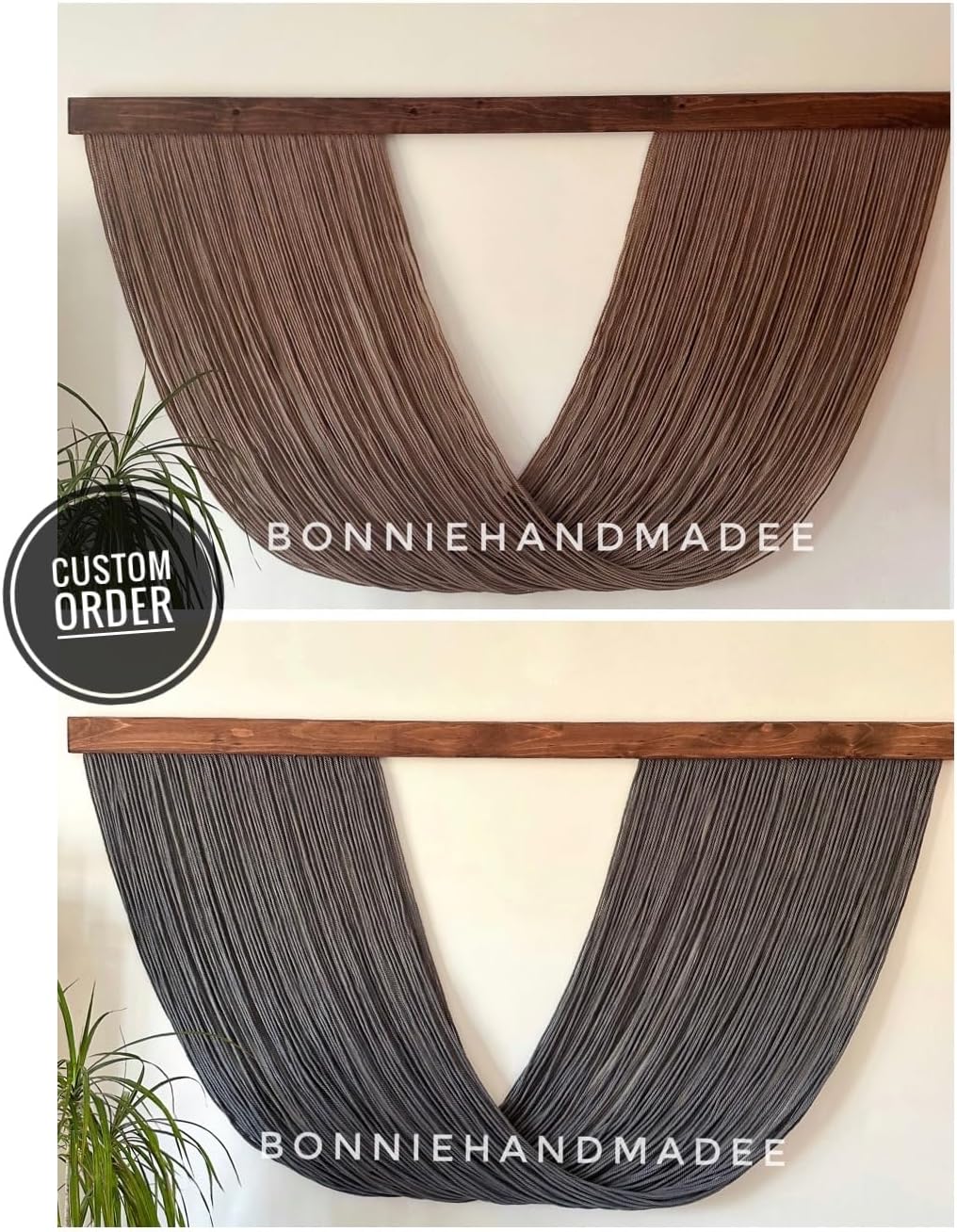 Large Macrame Wall Hanging Boho Wall Decor for Living Room Woven Wall Decor Yarn Tapestry Wall Hanging Aesthetic Macrame Headboard (XXLarge 80''x36'', Type-1)