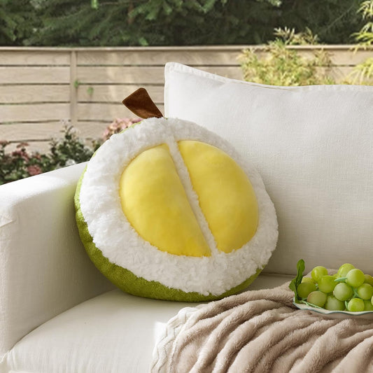 GIGIZAZA Throw Pillows Durian Cute Green Pillows Decorative Aesthetic Pillow for Bedroom Cushions Unique Fun Couch Throw Pillow 14 Inch Funky Fruit Pillows