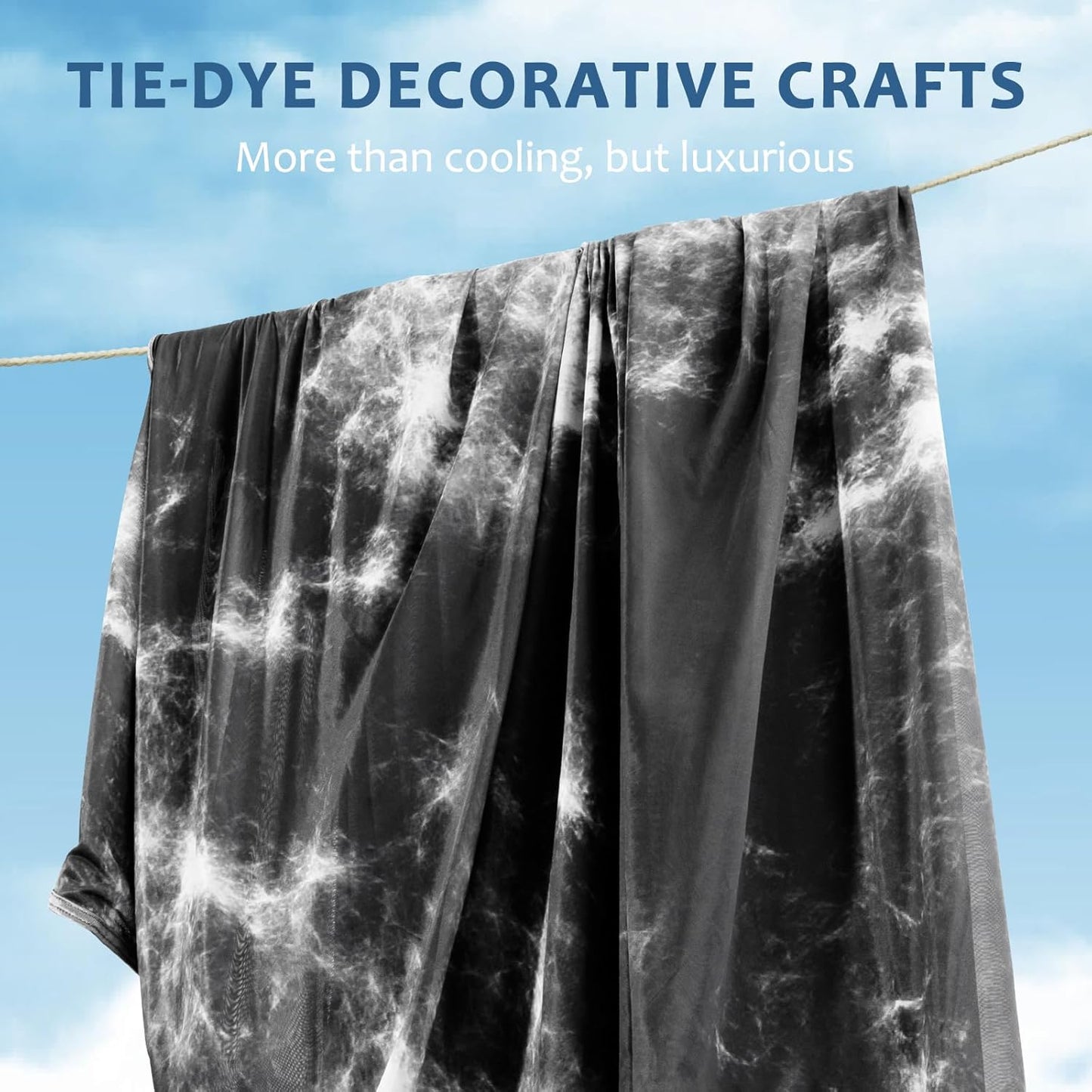 Marchpower Cooling Blanket for Hot Sleepers, Queen Size, Arc-Chill Double-Sided Cooling Fabric Q-Max>0.5, Tie Dye Summer Blanket for Night Sweats