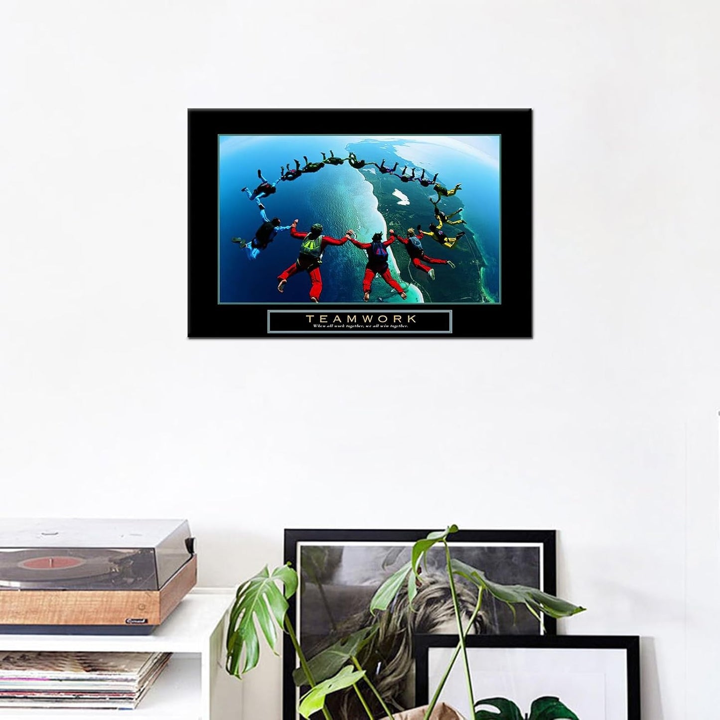 GoForArt Dream Big Motivational Canvas Wall Art, Inspirational Famous Quote Bedroom Living Room Decor, Positive Modern Landscape Mountain Office Dorm Room Poster Print (Inspirational-11, 12.00" x 18.00")