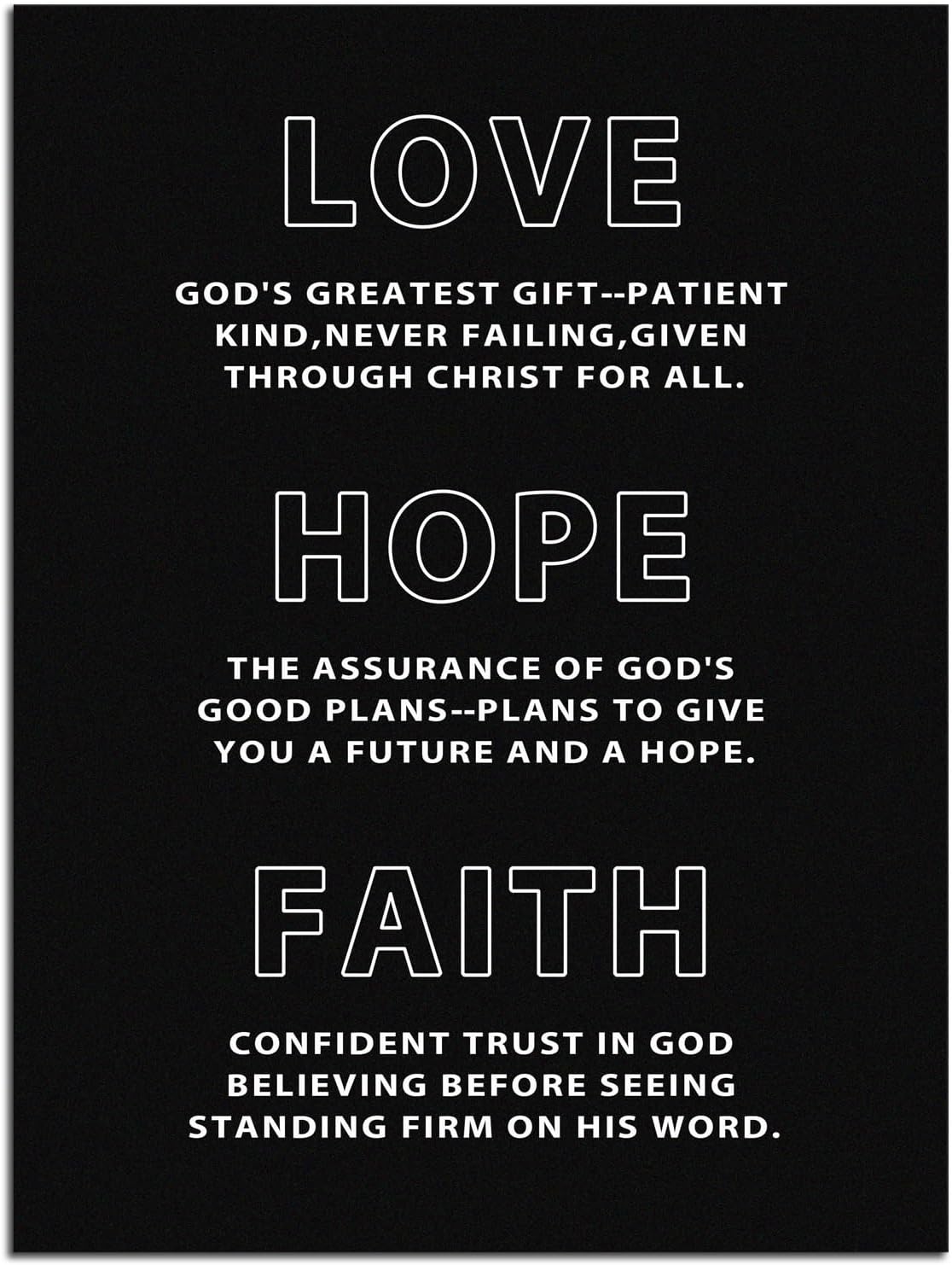 Inspirational Canvas Wall Art Office Decor Motivational Positive Entrepreneur Quotes Love Hope Faith Painting Poster Pictures Print Wall Decor Artwork for Bedroom Living Room Framed[18''W X 24''H]