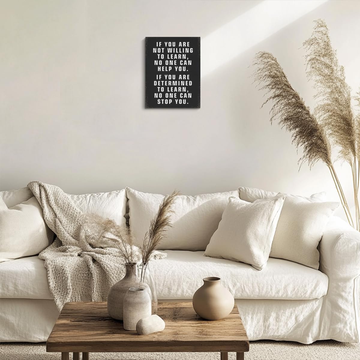 Inspirational Motivational Wall Art Decor, Motivational Quotes Poster Print Phrase Wall Art Positive Quotes, Positive Affirmations Wall Art Decor for Bedroom Office Classroom Study Gym Room