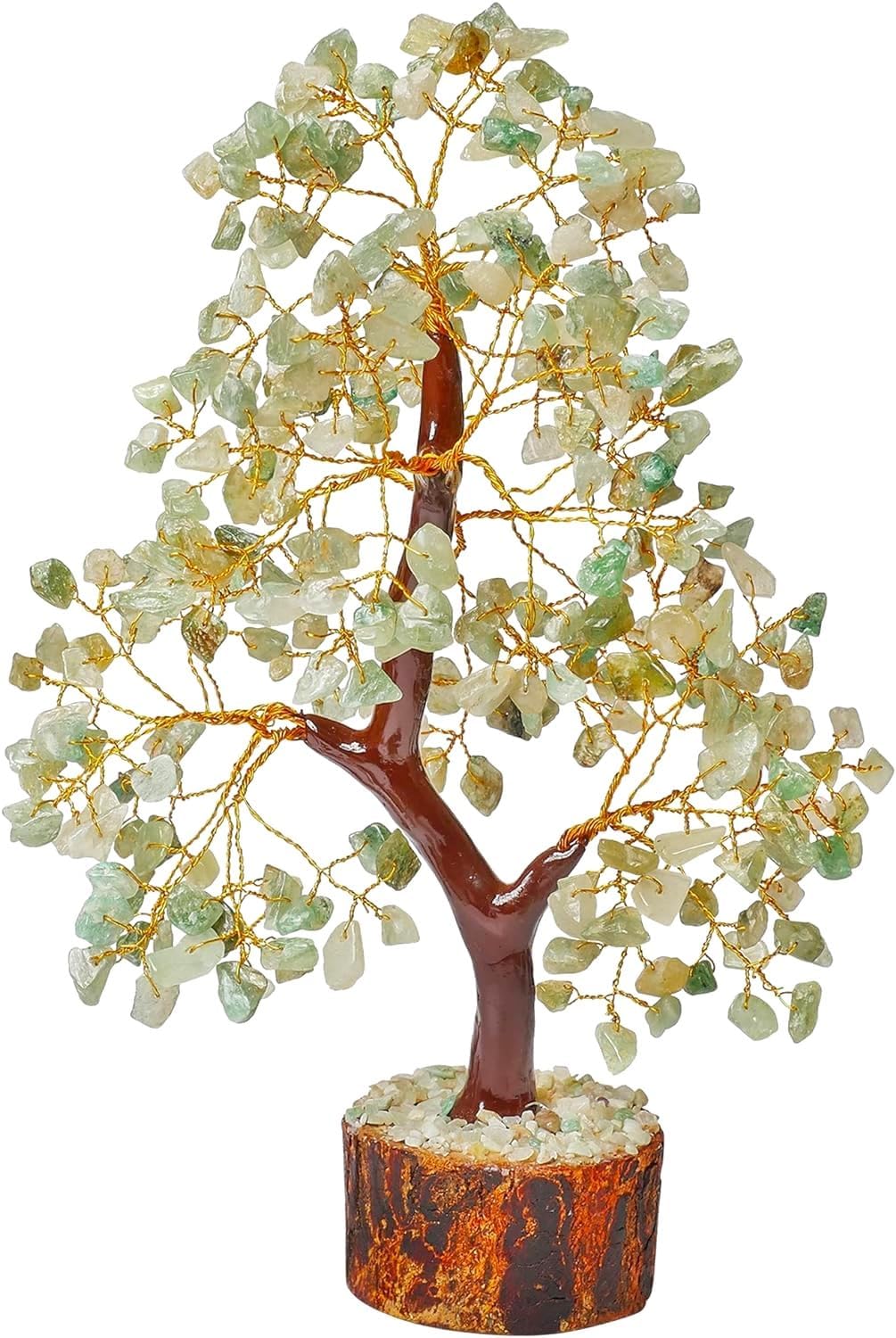 Green Jade Crystal Tree of Life, Chakra Decor, Healing Gifts for Women, Crystal Gifts for Home 10-12 Inch