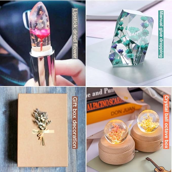 200 Stems Natural Dried Flowers Brazilian Small Star Daisy Dried Decorative Mini Chamomile Bouquet for Wedding Floral Arrangements Home Decorations Valentine's Day Gifts (Orange)