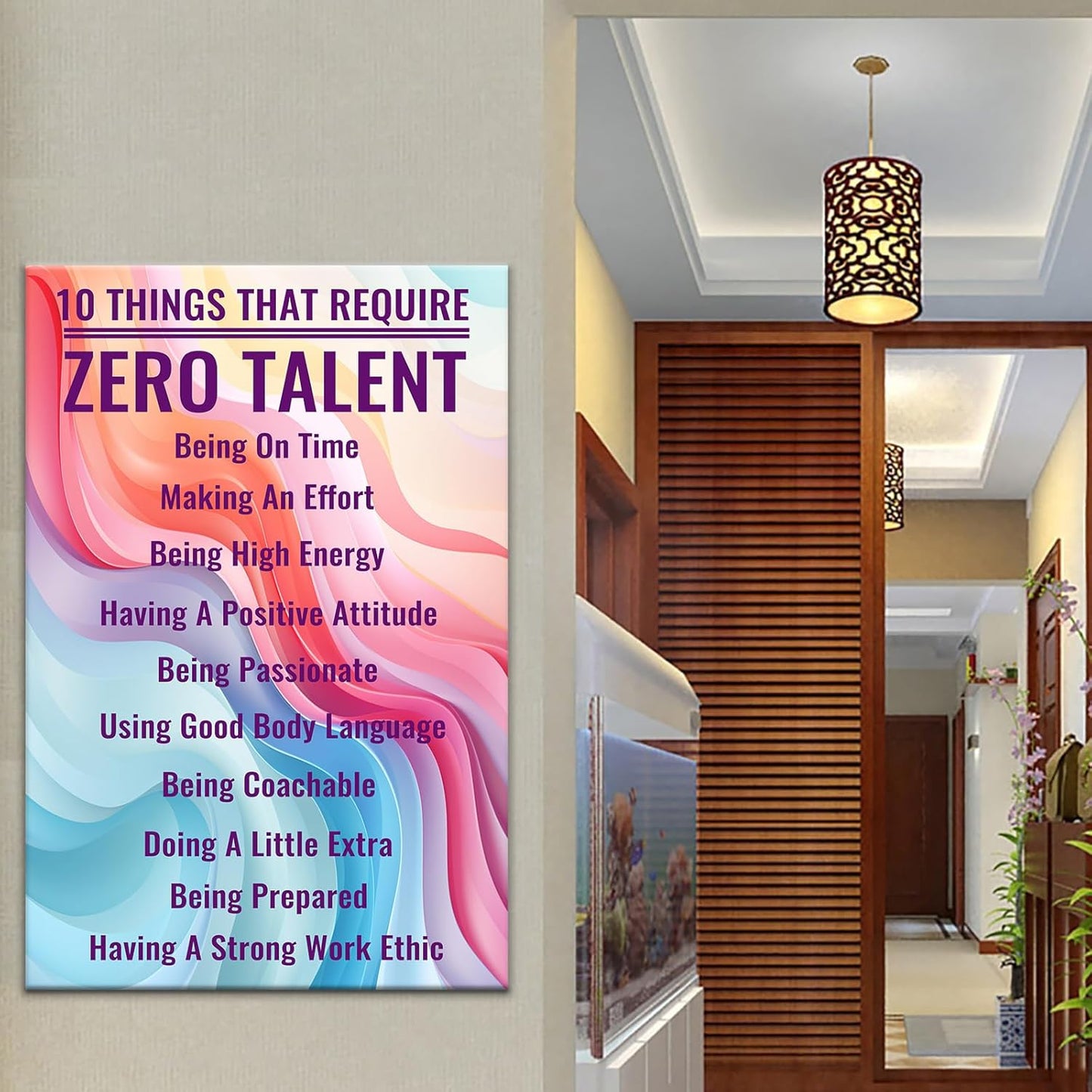 Inspirational Canvas Wall Art Motivational Entrepreneur Quotes Colorful Background Poster Positive Painting Wall Decor Picture Artwork for Living Room Office Gym Stretched and Framed [24''Wx36''H]