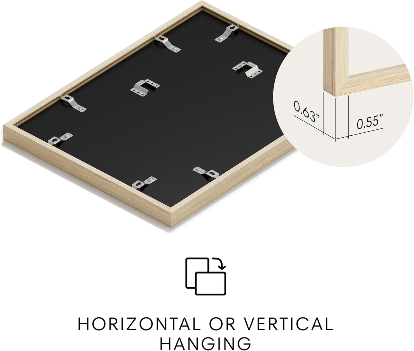 HAUS AND HUES Colorful Abstract Wall Art - Minimalist Retro Picture for Living Room Decor, Red and Pink Modern Wall Art Painting (Petals 1, Beige Frame, 12x16)