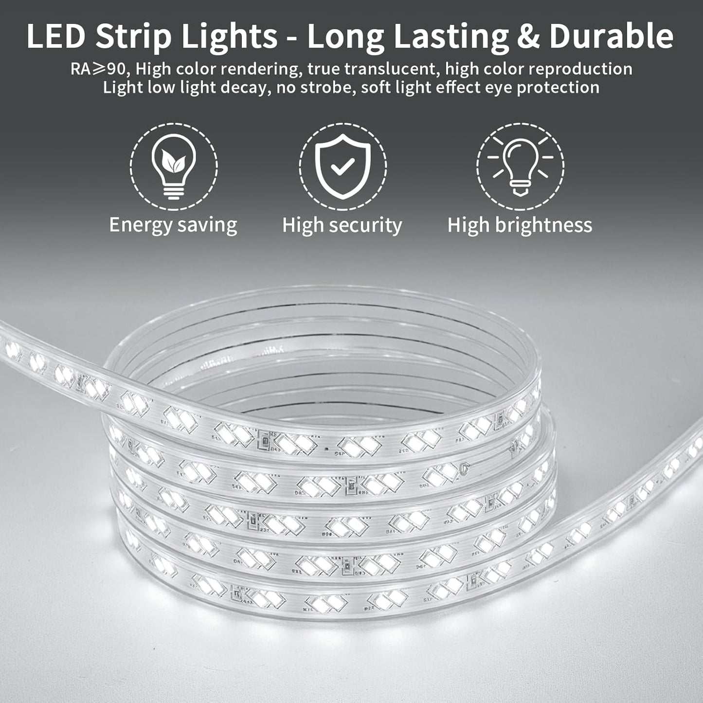 Koonmi 32"x24" LED Mirror for Bathroom, 90CRI Anti-Fog Vanity Mirror with Front and Backlight, Shatter-Proof Wall Mirror with Light, Easy Install Lighted Mirror for Modern Bathroom (IP65)