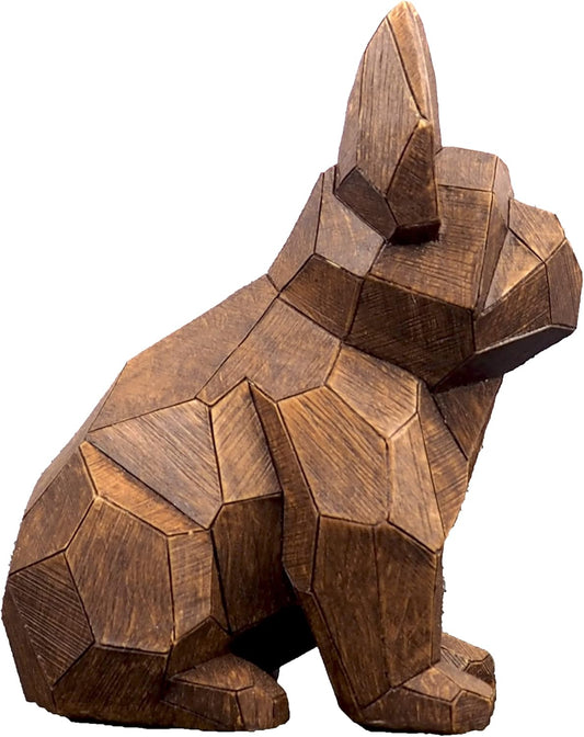 Hymmah Dog Home Decor Statue Rustic Home Decorations for Living Room, Boho Sculpture Resin Animal Collectible Figurines for Indoor Decor