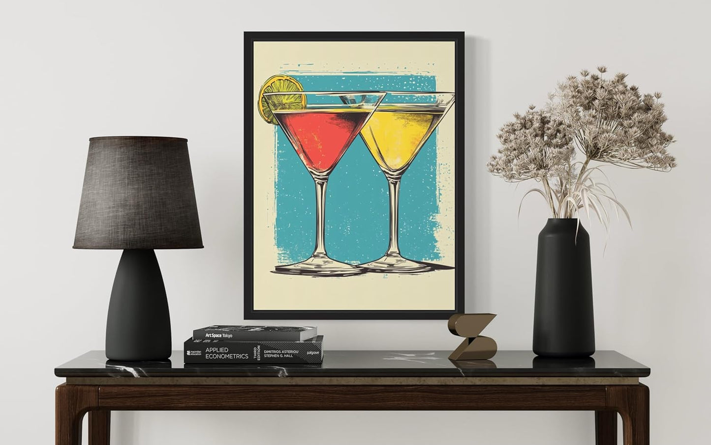 Martini Glasses Pop Art Poster Print, Vintage Retro Wall Art Decor Paintings Classic Artwork for Bedroom Living Room Decorations. (Martini Glasses, 24x36 inches (Unframed))