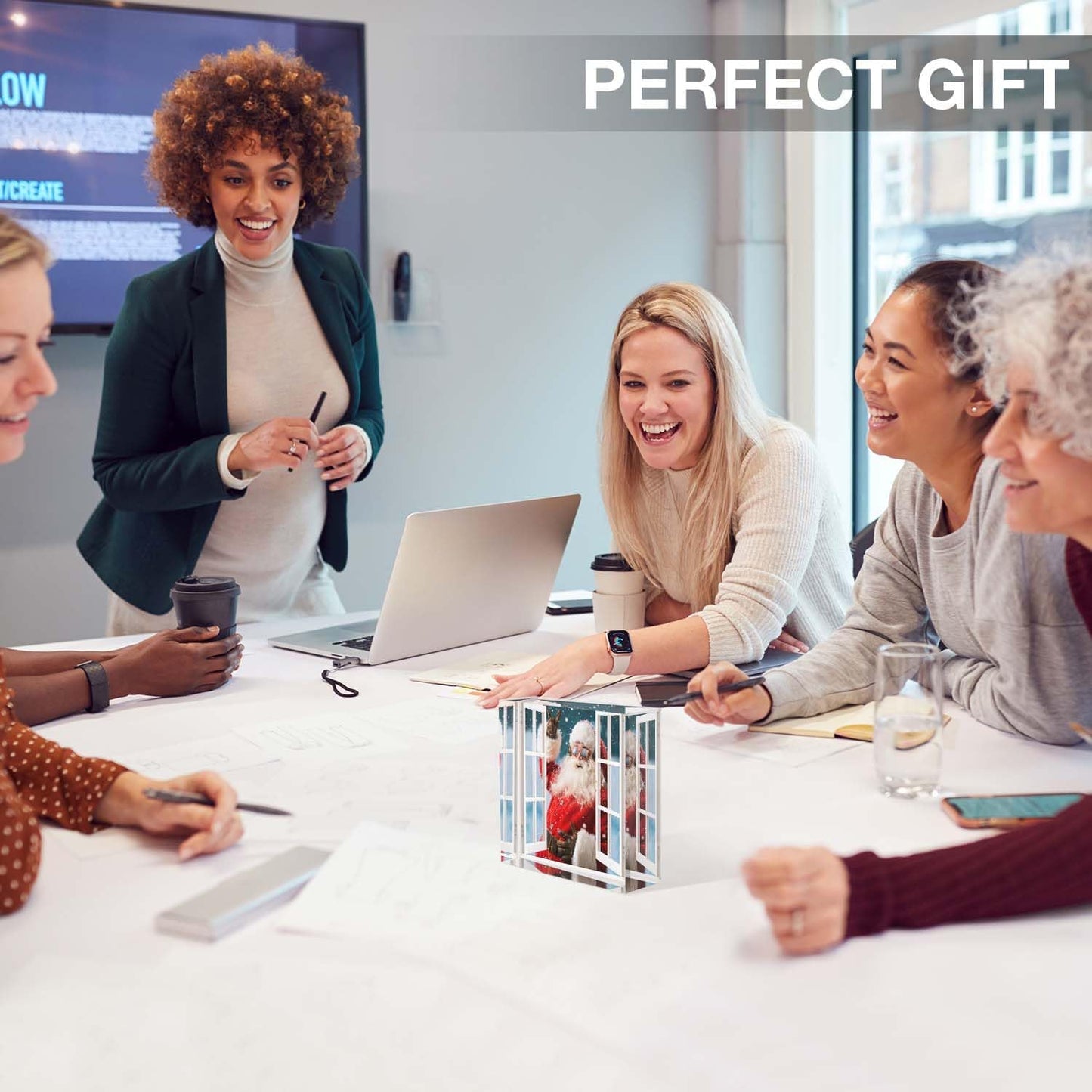 Decorative for Home Decor Lovely Santa Claus Outside The Window Nurse Presents for Women - Presents for Women Friends - Holiday Presents,Inexpensive Thank You Presents Ideas