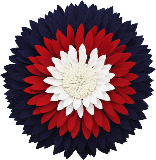 Contempo Lifestyles 3D Daisy Flower Pillow, Sunflower Throw Pillow, 18" Flower, American Flag