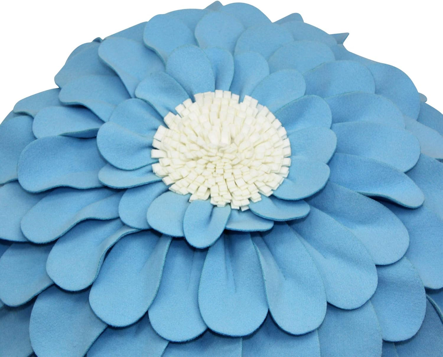 Decorative Flower Pillows – 3D Happy Daisy Flower Throw Pillow - Flower Shape Design Patented-Flower Shaped Pillow For Home Décor – Round Throw Pillows Soft & Cozy - Couch & Bed Flower Shape Pillow
