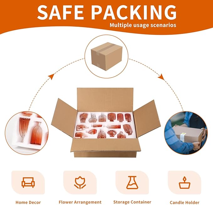 Mini Glass Bud Vases Flower Vases for Centerpieces- Ideal for Home Decor, Wedding & Bridal Shower Centerpieces, Party & Anniversary Decorations, Candle Holders,Aromatherapy Bottles(30 pcs,Light red)