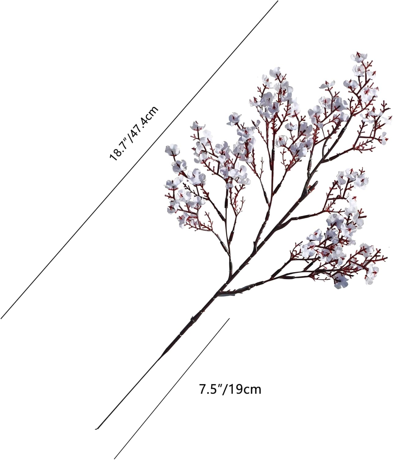 Mandy's White Artificial Baby’s Breath Flowers 6 Bundles Silk Gypsophila with Bendable Stems for Fall Centerpiece Wedding Decor and Table Arrangements