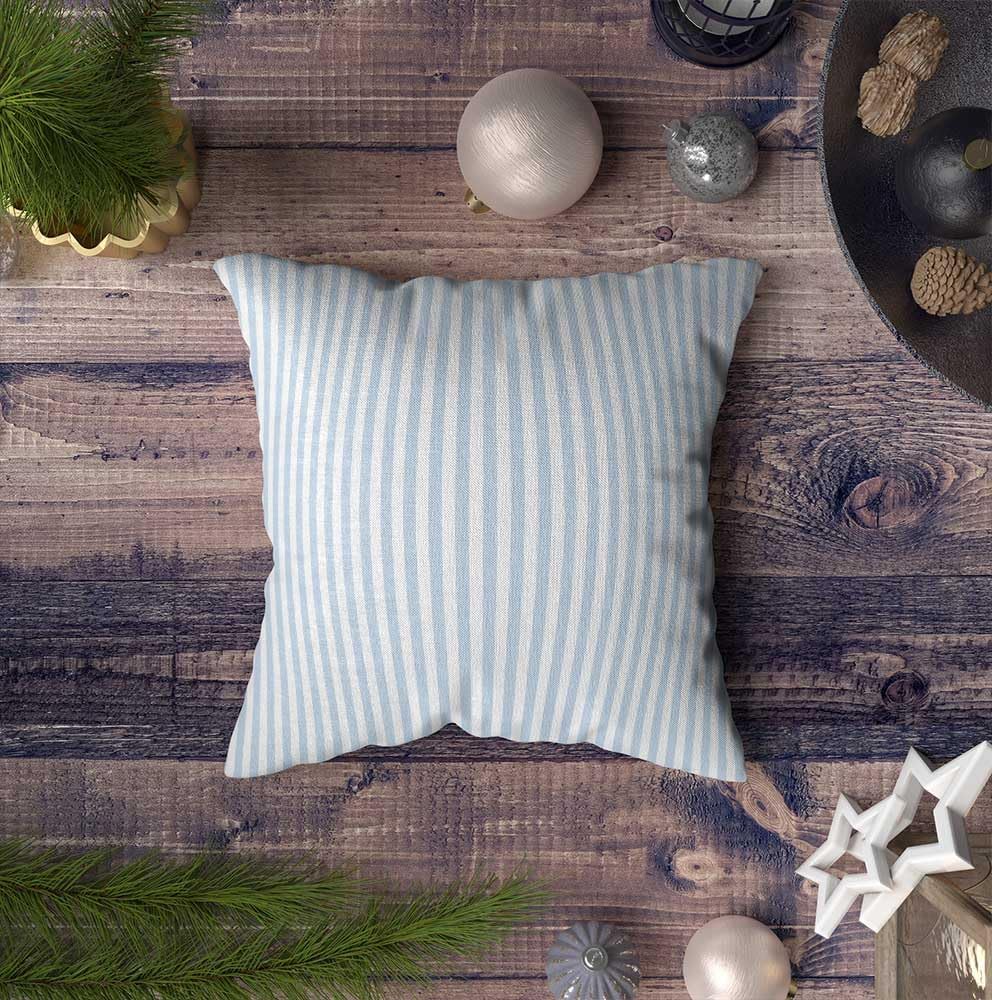 Blue Stripes Throw Pillow Covers 20X20 Inch Geometric Pillow Cases for Couch Bedroom Living Room