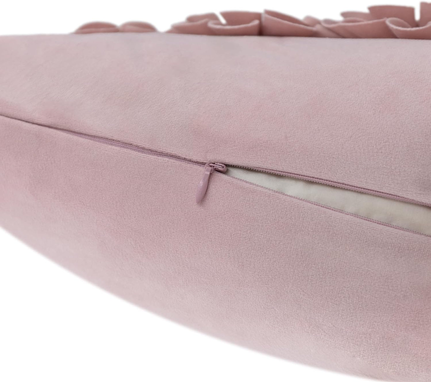 JWH Handmade 3D Flower Throw Pillow Covers Aesthetic Decorative Colorful Floral Accent Pillow Cases Stereo Pillowcase Cute Cushion for Car Bed Couch Bedroom Sofa 18x18 Inch Dusty Pink