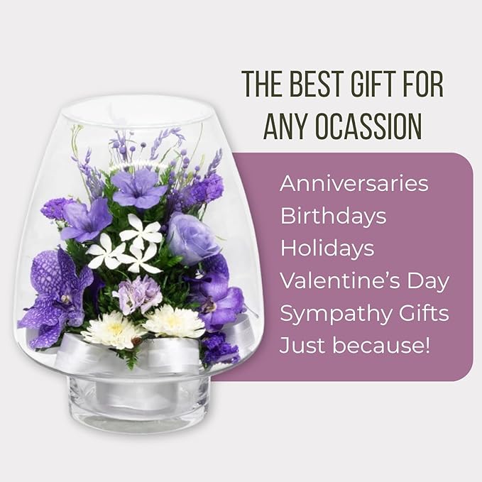 Fiora Flower | Long Lasting Orchids| Lasts up to 5 Years | No Water Need | Allergy Free | Odor Resistant | Unique Present Gift