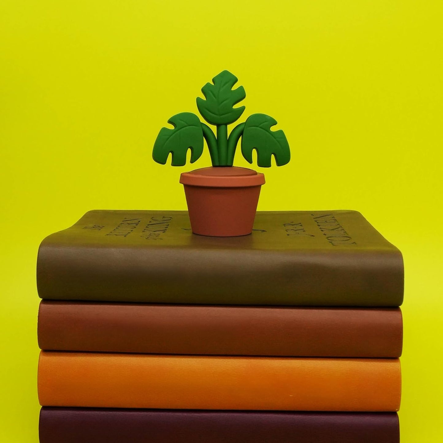 Mini Garden Figurines for Desk Decor – Cute Accessories for Fairy Gardens, Terrariums, Succulent Pots & Office Spaces – Tiny Plant Decor Statues - Monstera