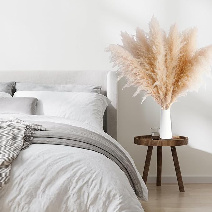 14 Stems 30" inch Dried Pampas Grass Decor Tall, Large Pompas Grass, Boho Neutral Home Decor Bouquet, Fluffy Pampass Grass for Floor Vase Wedding Floral Arrangements Wall Farmhouse Table Decor