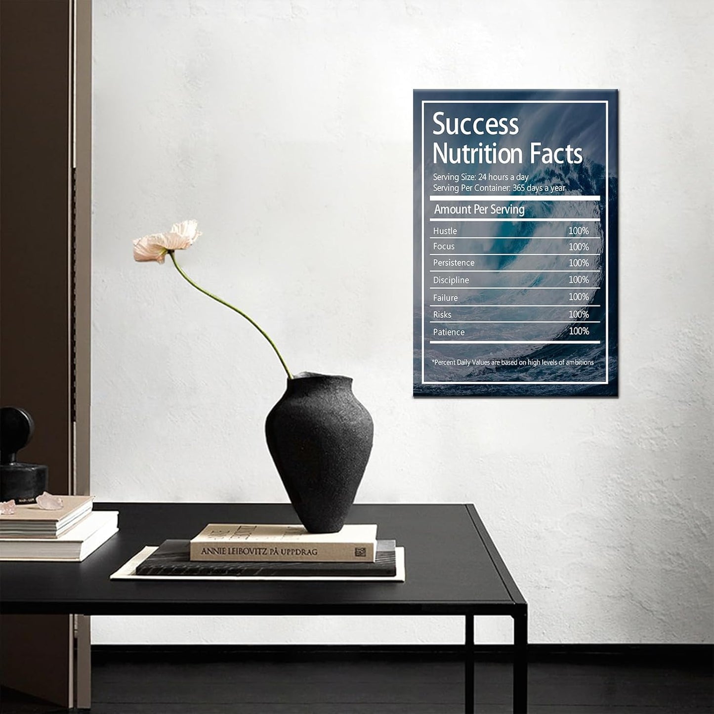 GoForArt Dream Big Motivational Canvas Wall Art, Inspirational Famous Quote Bedroom Living Room Decor, Positive Modern Landscape Mountain Office Dorm Room Poster Print (Inspirational-19, 12.00" x 18.00")