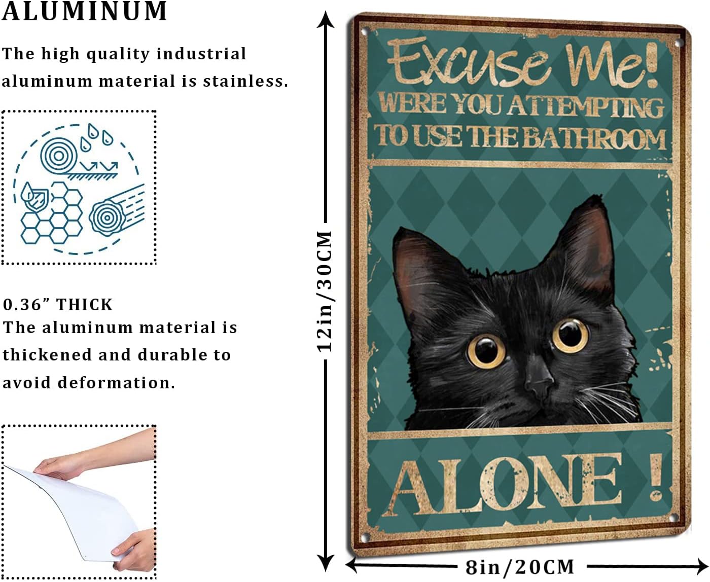 I’ll Be Waiting At The Door Dog Retro Metal Tin Sign Vintage Aluminum Sign For Home Decor Room Metal Decor 8x12 Inch