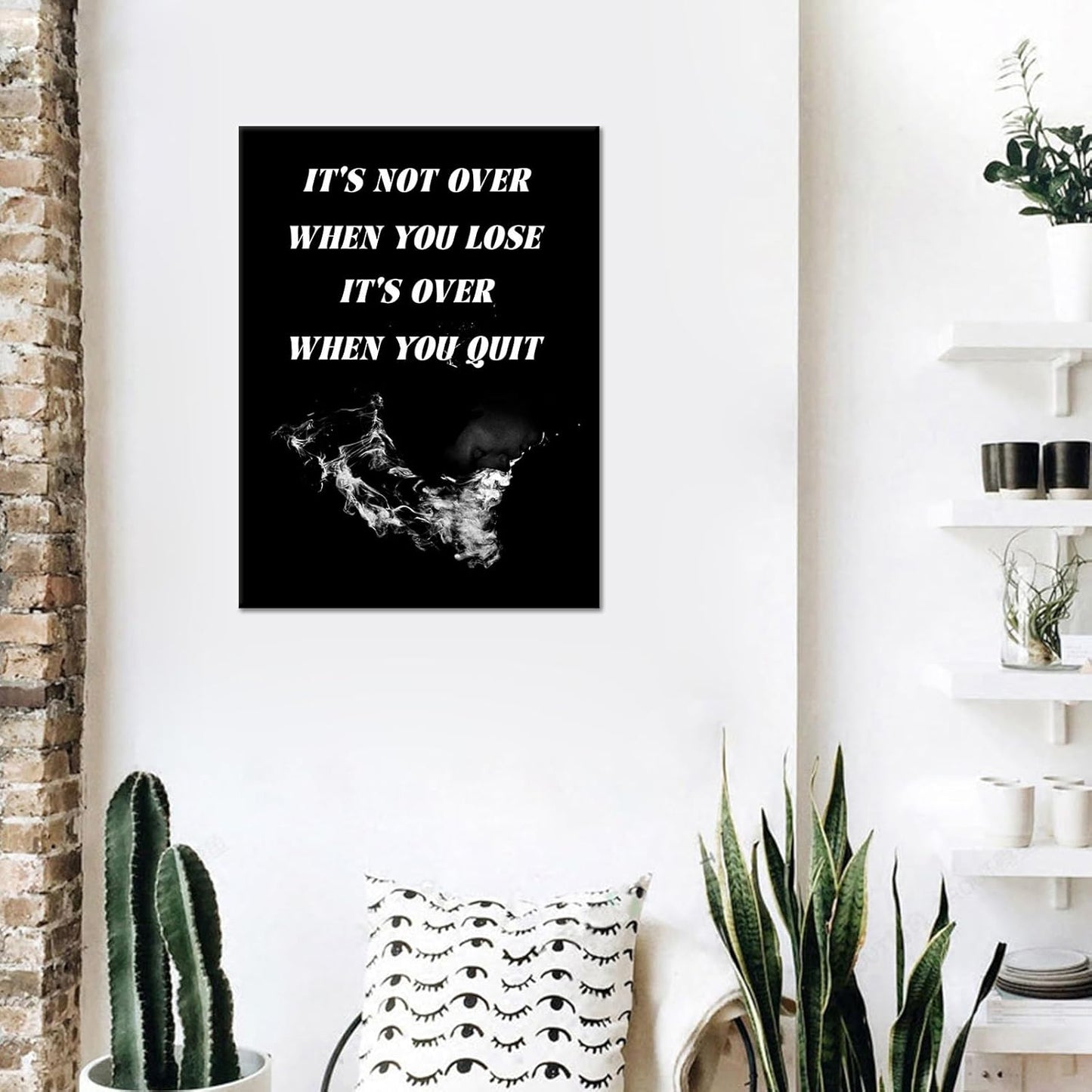 Inspirational Poster Wall Art Home Decor Inspirational Entrepreneur Quotes Printed on Canvas Positive Picture Painting Artwork for Bedroom Teens Room Classroom Ready to Hang [18''Wx24''H]
