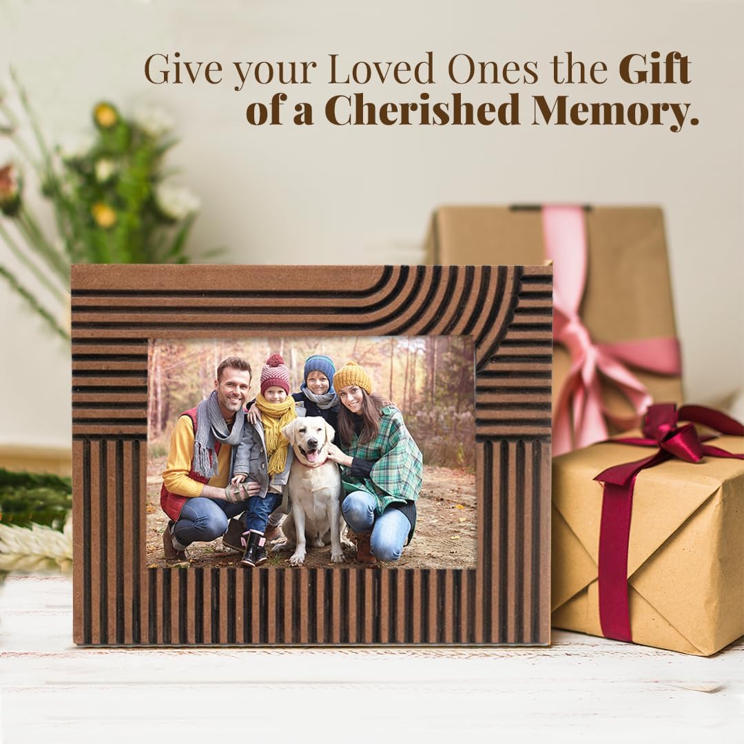 Folkulture Picture Frames | (5 x 7) Wooden Fall Picture Frame- Wall Decor | House Decor- Birthday Gift for mother | Large Picture Frames for Office Decor| Photo Frame Gifts for Women, Wedding.