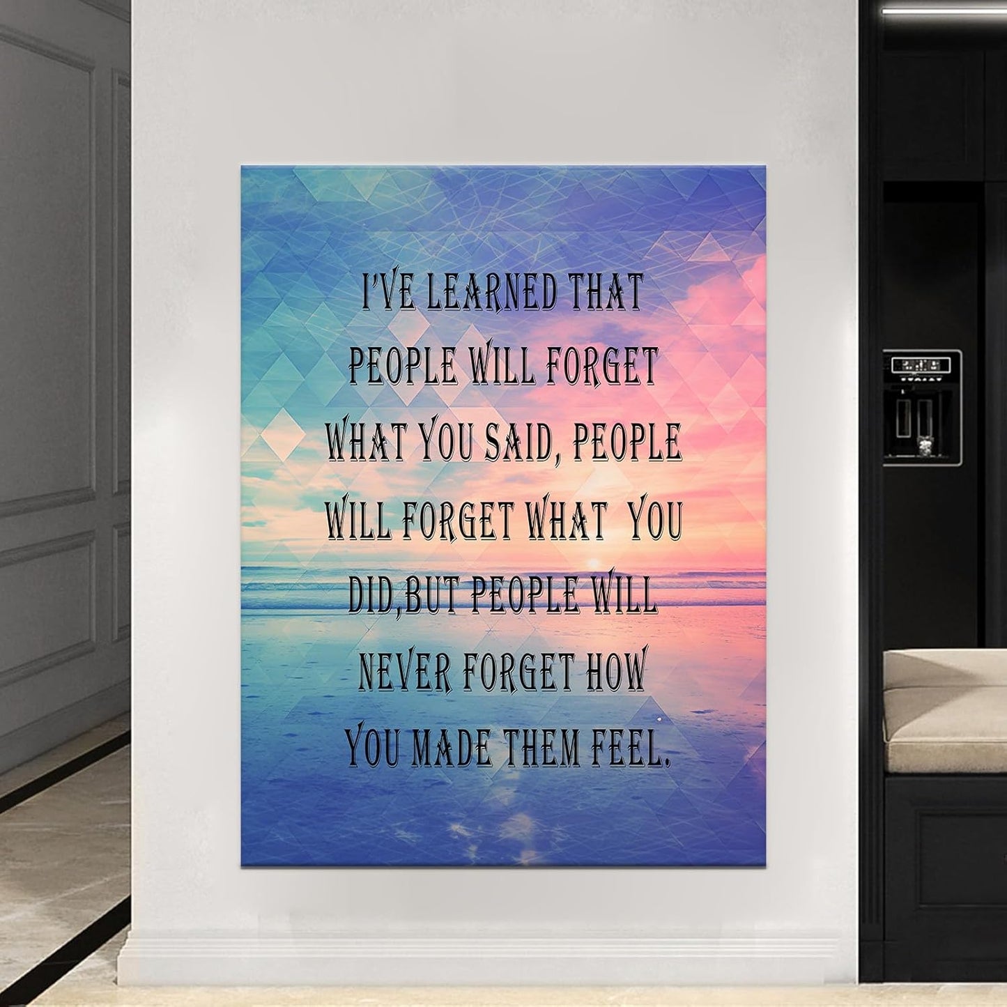 Inspirational Canvas Wall Art Motivational Entrepreneur Quotes Canvas Print Positive Color Background Canvas Painting Office Home Living Room Office Wall Decor Framed [30''Wx 40''H]