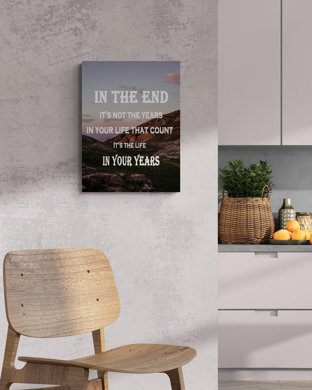 GoForArt Mountain Motivational Canvas Wall Art, Famous Quote Inspirational Prints Wall Decor, Poster Prints for Office Living Room, Bedroom Dining Room Artwork Home Decoration 12x18in