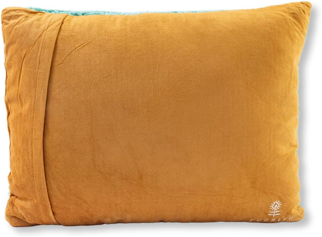 FURBISH Hook Decorative Throw Pillow - Swag - 12"x16" - Small Embroidered Designer Pillow for Living Room, Couch, Sofa, Chair & Bed - Eclectic Home Decor