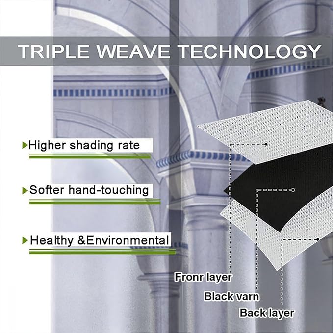 Gothic Castle Blackout Curtains，Romantic Flower Medieval Pattern Drapes Window 2 Panel Rod Pocket Curtain for Bedroom Living Room Decor 21" W X 54" L