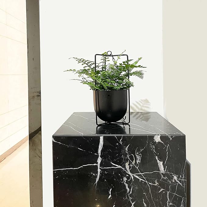 Metal Plant Hanger,Hanging Planters Indoor Hanging Flower Pots (Black)