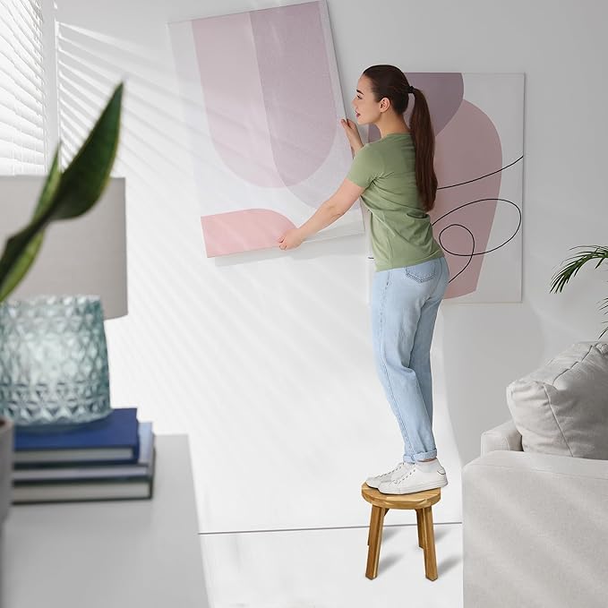 Nakina Stool 12" with Drain Hole – Acacia Wood, Compact & Water-Resistant for Bathroom, Kitchen & Patio