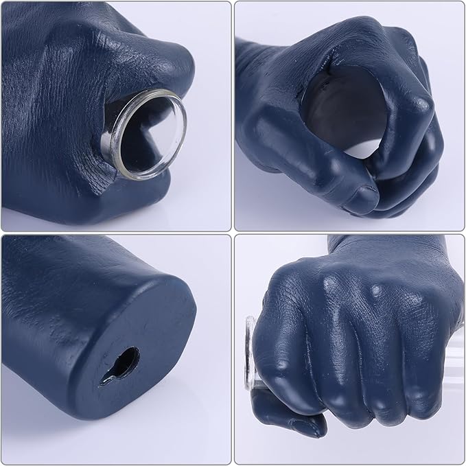 Blue Wall Sculpture,Wall Art Bedoroom,Hand Vase,Funky Flower Vase Decorations,Unique Wall Statue,Home Decor Art