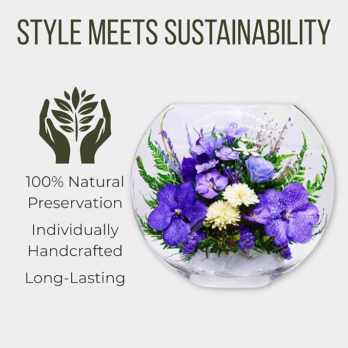 Fiora Flower | Long Lasting Orchids| Lasts up to 5 Years | No Water Need | Allergy Free | Odor Resistant | Unique Present Gift