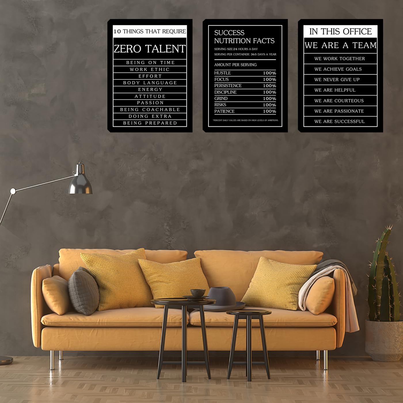 Large Motivational Canvas Wall Art Painting Office Wall Art Decoration Posters Prints for Living Room Bedroom Wall Decor Canvas Art Decoration for Bedroom Living Room Ready to Hang (72”Wx36”H)