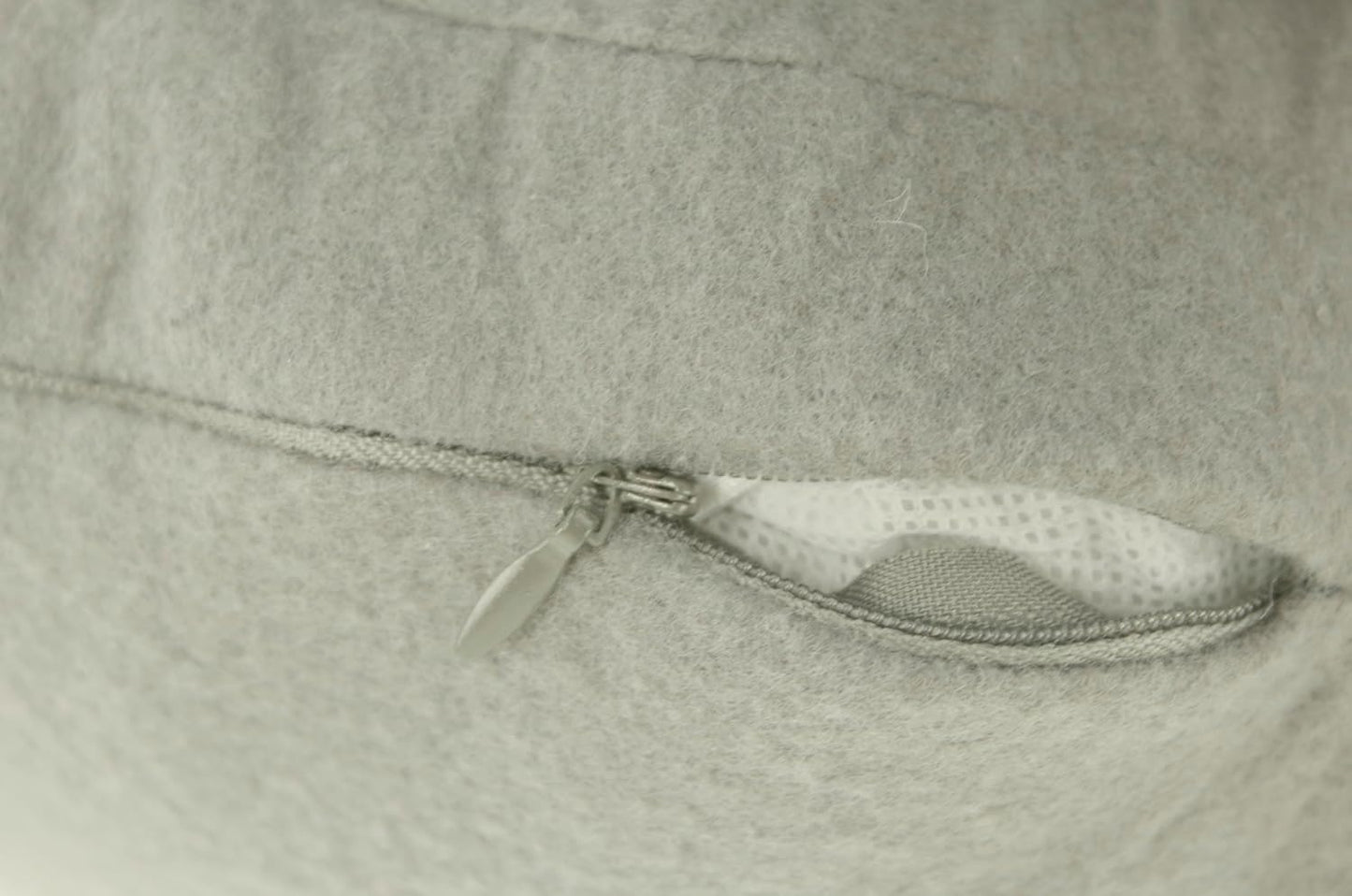 Fennco Styles Handmade 3D Heart-Shaped Petals Flower Decorative Throw Pillow Cover Only - 13" Round Grey Floral Pillow Case for Couch, Home Décor and Holiday, Housewarming Gift