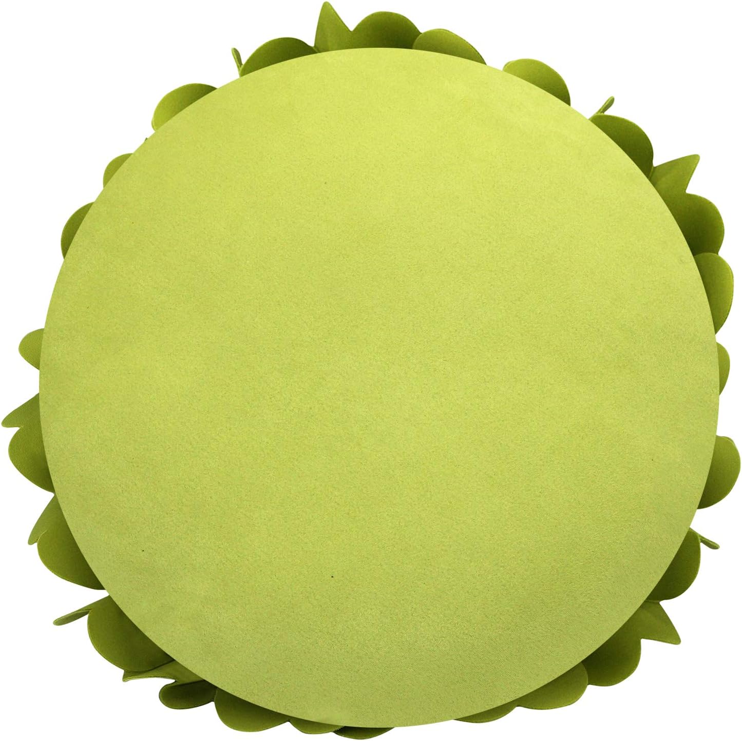 Contempo Lifestyles Flower Pillow – Decorative Pillow 3D Round Throw Pillows for Home Décor – Handmade Sweetheart Flower Pillow for Bed & Couch-Sunflower Pillow - 16 Inch Lime
